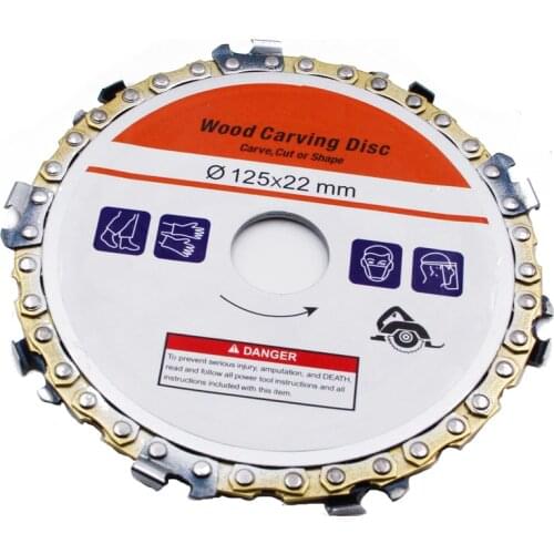 5-inch 9 tooth chain disk 125 * 22mm woodworking chain saw disk cutting blade wood slotting saw blade