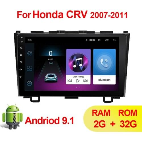 9" Car Radio Multimedia Player 2 din Android 9.1 Auto GPS navigation for Honda CRV CR-V 2006 2007 2008 2009 2010 2011 Video FM