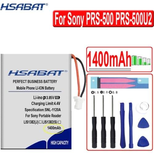 HSABAT 1400mAh LIS1382(J) Battery for Sony Portable Reader PRS-500 PRS-500U2 PRS-505 PRS-505SC/JP PRSA-CL1 PRS-700BC
