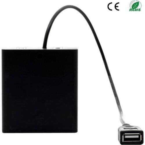 6V Voltage Regulator 4.8V Power Supply Battery Box With Switch 4AA Batteries Stack USB Battery Storage Case Rechargeable