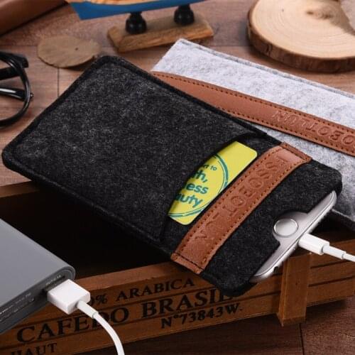 For Samsung Galaxy A5 2018/ A7 2018/ A8 2018 A8+ A8 Plus Case Ultra-thin Handmade Wool Felt phone Sleeve bag Pouch Cover