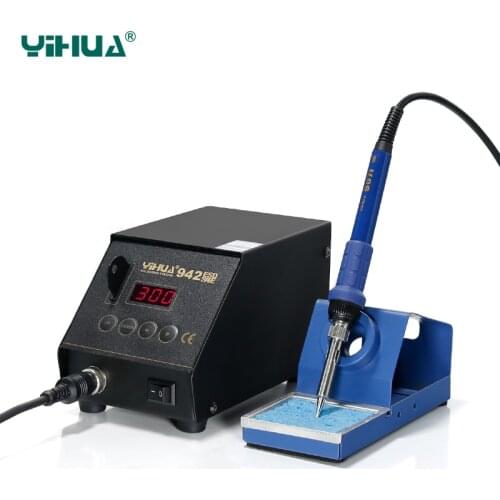 Lead Free Import Heater YIHUA 942 ESD Digital Soldering Station Repairing Card Locked Soldering Iron Station