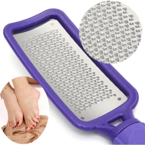 Purple Foot File Dry Skin Callus Remover Hand Metal Foot File RASP Scrubber Hard Dead Skin Foot Care Tool Pedicure Foot Scrubber