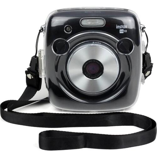 Fujifilm Instax Square SQ10 Camera Crystal Case PVC Transparent Strap Shoulder Bag Protector Instant Film Camera Shell Cover Wed