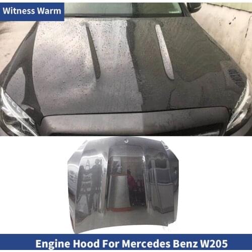 Carbon fiber engine hood for for Mercedes benz W205 carbon fiber engine bonnet for C-class 2015-2018 engine hood