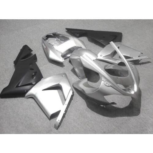 Motorcycle Fairing kit for KAWASAKI Ninja ZX10R 2004 2005 ZX10R 04 05 Silver matte black ABS Fairings set+7 gifts SF31