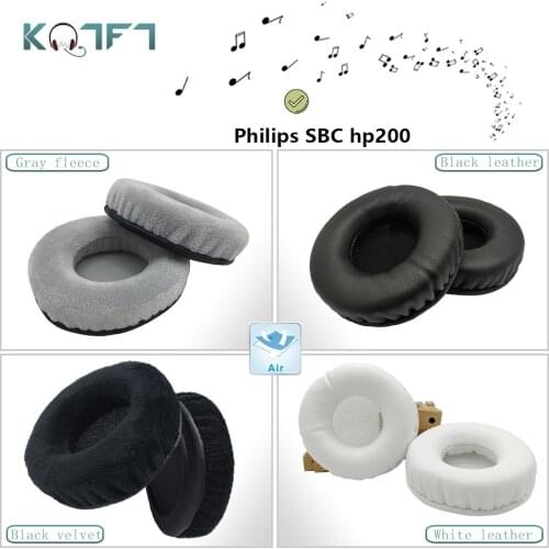 KQTFT flannel 1 Pair of Replacement Ear Pads for Philips SBC hp200 Headset EarPads Earmuff Cover Cushion Cups