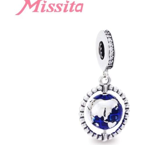 MISSITA Mini Globe Beads fit Brand Bracelets Necklaces for Women Jewelry making Charm Jewelry Accessories