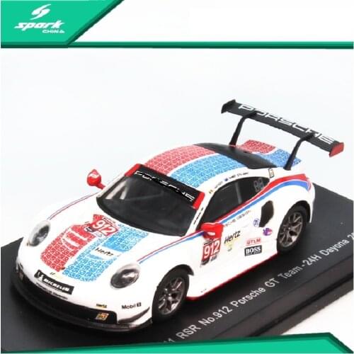 Spark 1:64 Y136 911 RSR NO.912 24H Daytona 2019 Simulation Model Car