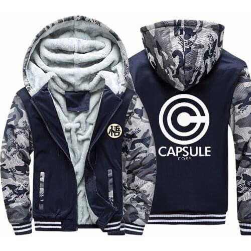 Capsule rock band punk windbreak outwear Male coatwarm hoodie man thick Camouflage Sleeve causal winter Jacket hoody men clothes