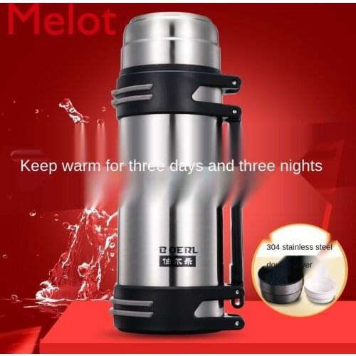 Mens Thermos Cup Large Capacity Insulation Pot Outdoor Cold Keeping Pot Kettle Car Travel Kettle 1.0-4L High Quality Durable