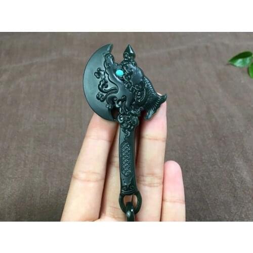 Hetian jade jade pendant, implied with dragon pendant jewelryr hp100