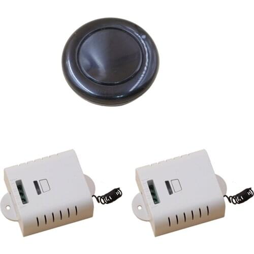 New Arrival 1CH RF Wireless Remote Control Switch 85V 110V 120V 220V Simple Operation 2pcs Receiver+Transmitter Round 315/433mhz