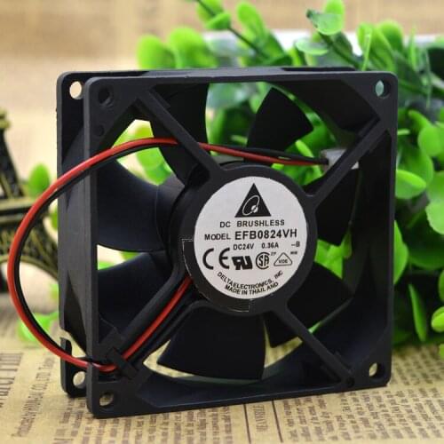 New original EFB0824VH 8025 DC24V 0.21A 0.33A 0.36A fan