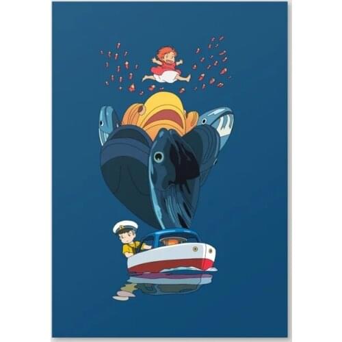 Canvas Prints Ship Anime Pictures Boy Ship Wall Artwork Sea Cute Painting Home Decoration Modular Poster Living Room No Framed