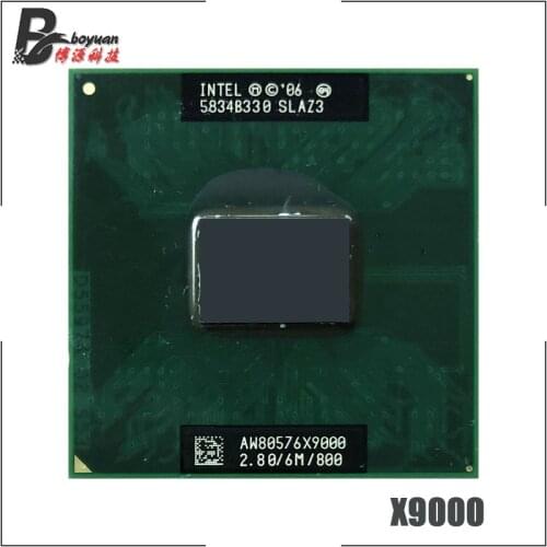 Intel Core 2 Extreme X9000 SLAQJ SLAZ3 2.8 GHz Dual-Core Dual-Thread CPU Processor 6M 44W Socket P