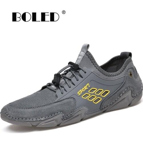 Plus Size Designer Mens Casual Shoes Men Outdoor Quality Suede Leather Loafers Man Flats Shoes Moccasins For Men Shoes