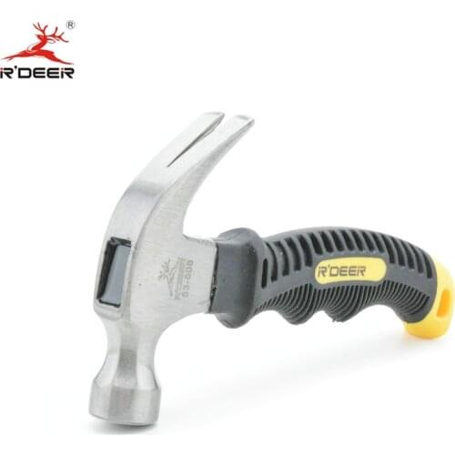 RDEER Mini Safety Hammer Claw Hammer With Rubber Handle For Woodworking Hammer Tools