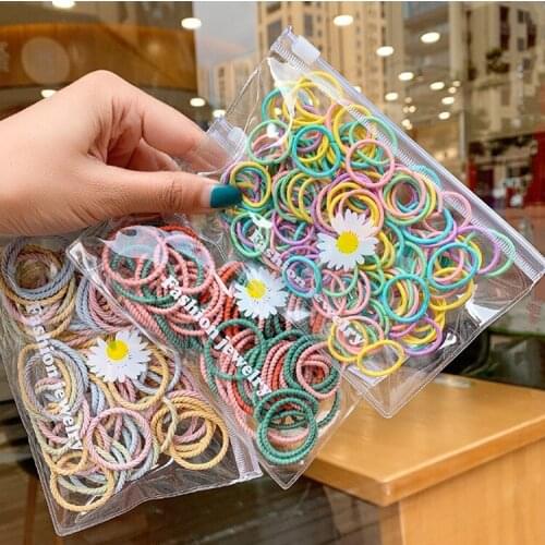 Korean head rope childrens hair accessories baby hair ring hair volume does not hurt the hair rubber band girl hair