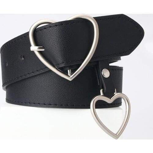 Luxury Belt Fashion Ladies Heart-shaped Womens Belt for Dress Jeans Designer Belt for Women