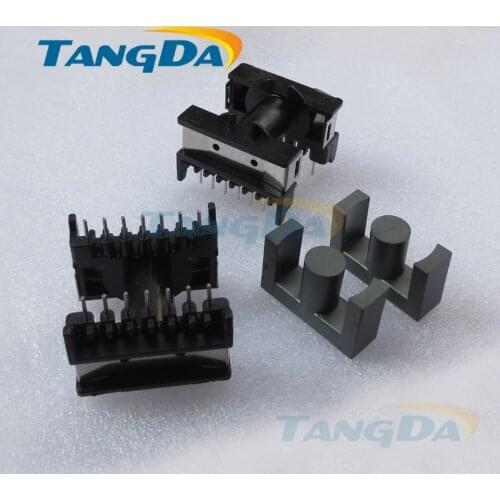 Tangda ETD34 core Bobbin 7+7pin 14p magnetic core+skeleton PC40 soft ferrite cores Transformers horizontal