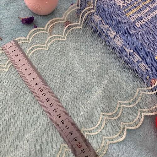 TD3128 23cm Skin-friendly, soft, elastic lace, wide lace, accessories, 23cm garment, hemlines, longer trim, DIY hemlines