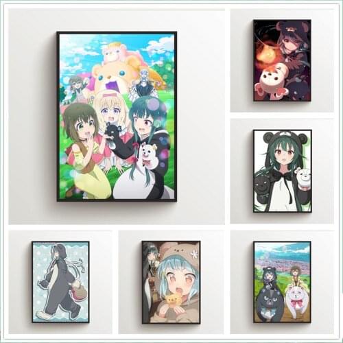 WTQ Canvas Painting Anime Posters Kuma Kuma Kuma Bear Yuna Fina Retro Poster Wall Decor Wall Art Picture Room Decor Home Decor
