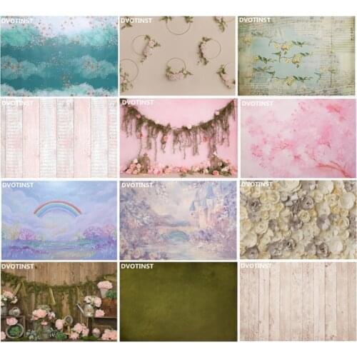 Dvotinst Baby Photography Backdrop Background Nano 2 Sides Studio Photo Backdrops Wood Flora Fotografia Photocall Photo Props
