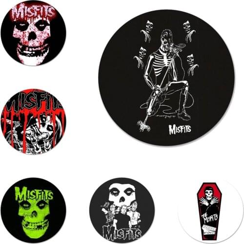 58mm The Misfits Glenn Danzig Icons Pins Badge Decoration Brooches Metal Badges For Clothes Backpack Decoration
