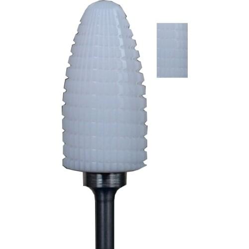 1pcs White Ceramic Pedicure Drill Bit - XXL Pedicure Bit - Fine