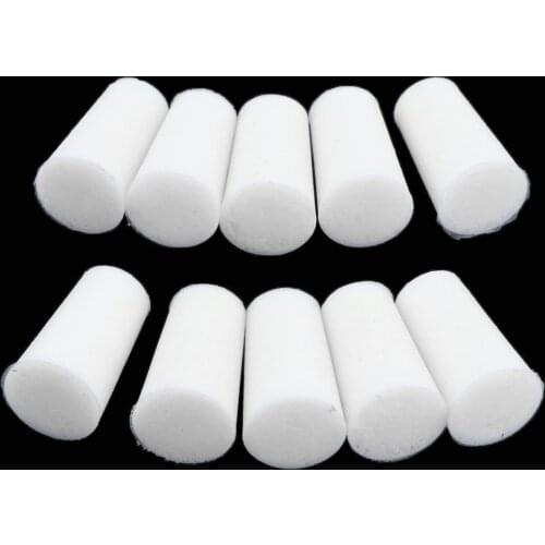 10 Pcs 8-22mm White Rubber Stopper Lab Tapered Plugs Lab Supplies for 10mm Flask Test Tubes