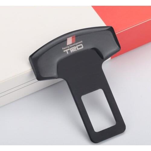 2PCS Car Belt Buckles Car Seat Safty Belt Alarm Canceler Stopper for Toyota TRD corolla avensis yaris rav4 hilux auris camry