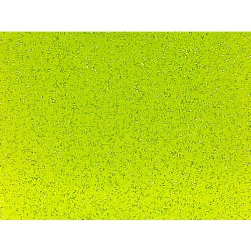 Acrylic/PMMA 2-Sided Transparent Glittering Colour Sheets 3.0mm for Jewelries, Crafts, Art Works, Decoration - Green (TG108)