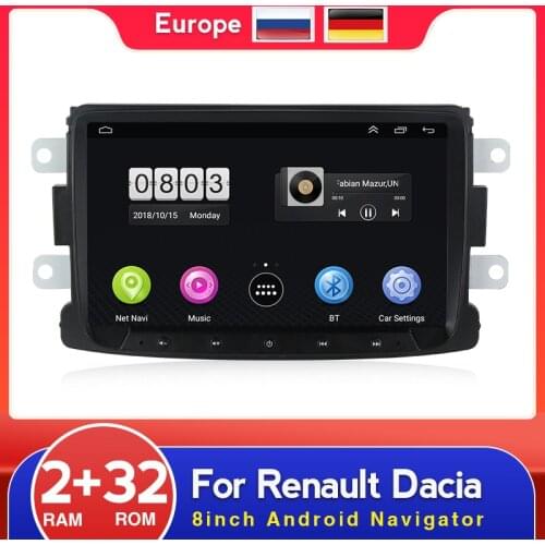 MEKEDE 8 Inch Android Car Radio For Renault Dacia/Duster/Sandero/Logan 2010-2015 Multimedia Player Gps Navigation Video Wifi BT