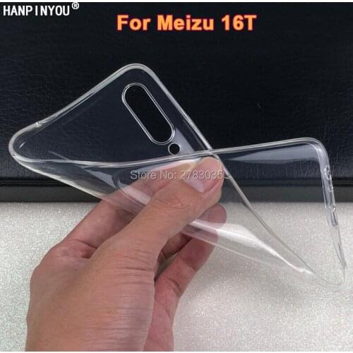For Meizu 16T 6.5" Slim Crystal Clear Transparent Soft TPU Back Case Protection Skin Camera Protect Cover
