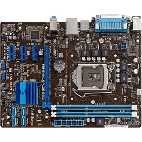 For Asus P8H61-M LX PLUS R2.0 Desktop Motherboard H61 Socket LGA 1155 i3 i5 i7 DDR3 16G uATX UEFI BIOS Original Used Mainboard