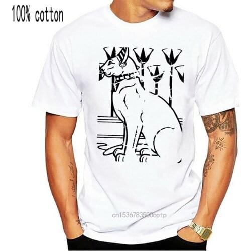 Egyptian Cat Ancient History Empire Pharaoh Sphinx Illuminati T-shirt Tee Round Neck Clothes