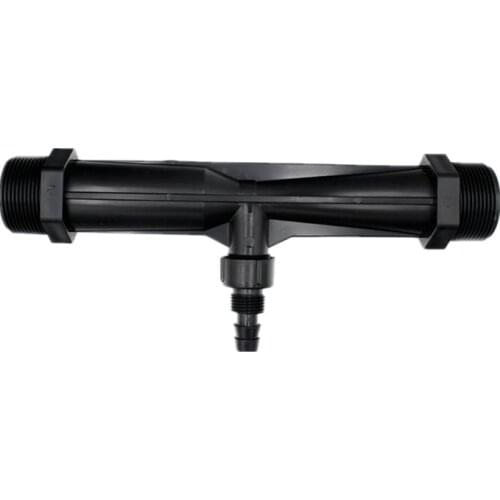 G1" 1-1/2" Irrigation Tube Fertilizer Mixer Injector Agriculture Tool Plastic Black, Irrigation Venturi Fertilizer Injector