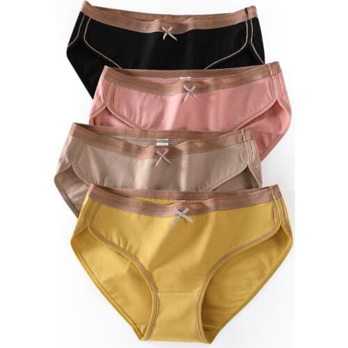 Cotton Woman Briefs Sexy Sports Panties Mulberry Silk Antibacterial Underpants Female Underwear Lingerie Dropshipping 3 Pcs/set