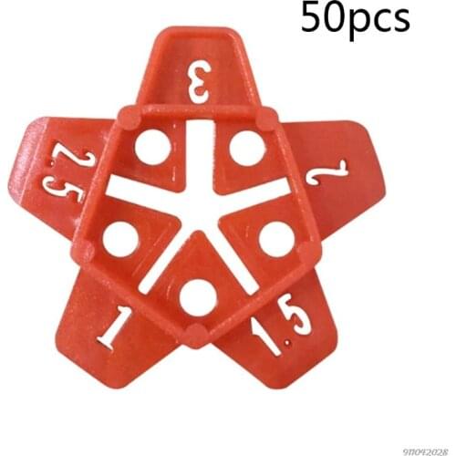 50 pcs Reusable Level Wedges Tile Spacers 1mm/1.5mm/2mm/2.5mm/3mm Tile Leveling System Leveler Locator Spacers Plier Wholesales
