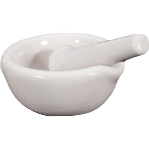 60mm Chinese Style Ceramics Spice Mill Grinder Set Bowls Handheld Seasoning Garlic Grinder Kitchen Mortar and Pestle Tools Set