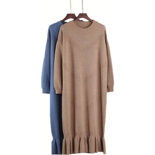 New Maternity Dress Autumn Winter Long Thick Knitted Sweaters Dress for Pregnant Bodycon Slim Elegant Casual Clothes Women Dress