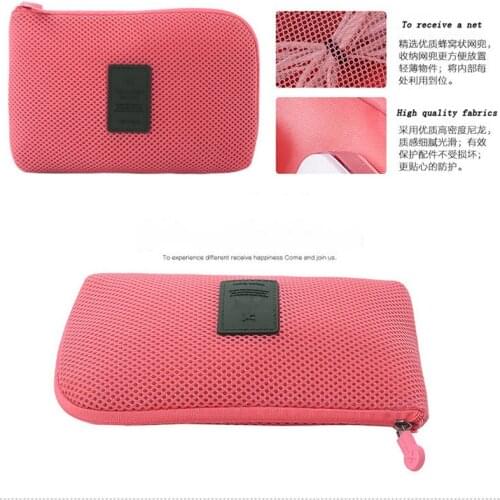 Hard Drive Organizer Storage Bag Pouch Convenient Travel Storage Bag Nylon 6 Colors Portable Organizer Bags Shoe Sorting Pouch