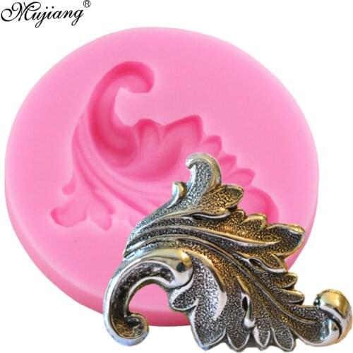 Scroll Relief Leaf Cake Border Silicone Mold Fondant Chocolate Candy Gumpaste Mold Cupcake Cookie Baking Cake Decorating Tools