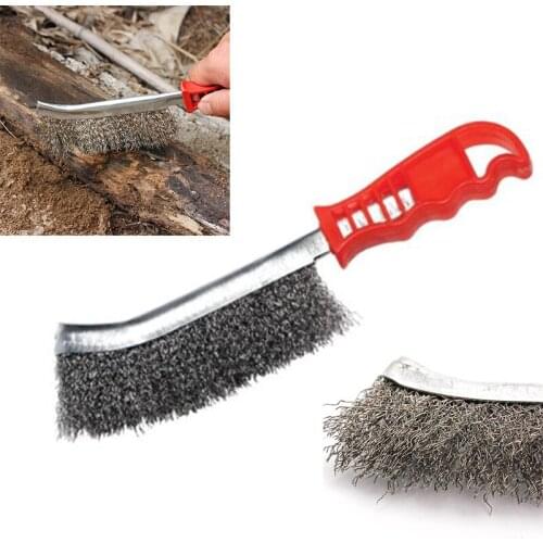 Stainless Steel Wire Brush For Cleaning Metal Rust Removal Welding Seam Prep