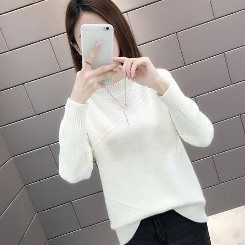 B4230 new autumn winter 2020 womens shoulder sleeve fashion trend loose knits sweaters cheap wholesale