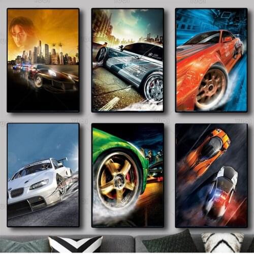 World Famous Racing Car Rally Need For Speed Picture Room Living Sofa Wall Art Home Decor Modern Quality Canvas Painting Poster