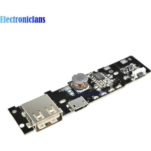 DIY 18650 Battery 5V 2.1A Power Bank Charger Charge Module Charging Circuit Board PCB Step Up Boost Power Module