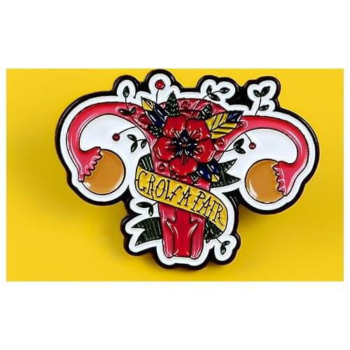 Colorful flower enamel pin brooches for women leaves plant feminism badge organ lapel pin clothes backpack jewelry gift for girl