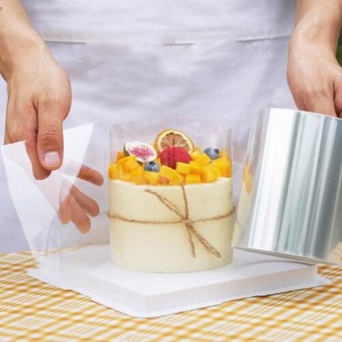 1 Roll Cake Surround Film Transparent Cake Collar Kitchen Acetate Cake Chocolate Candy For Baking Durable 8cm*10m/10cm*10m ZXH